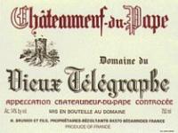 Vieux Telegraph Chateuaneuf du Pape label just one of the fine wines from the wine seller