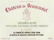 Chateau de Beaucaste Chateauneuf du Pape label just one of the fine wines from the wine seller